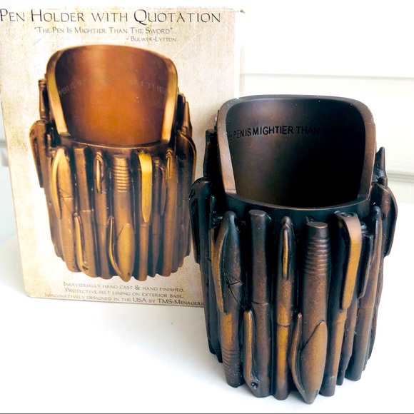 NWB TMS-Menagerie Pen Holder With Quotation - Picture 4 of 7